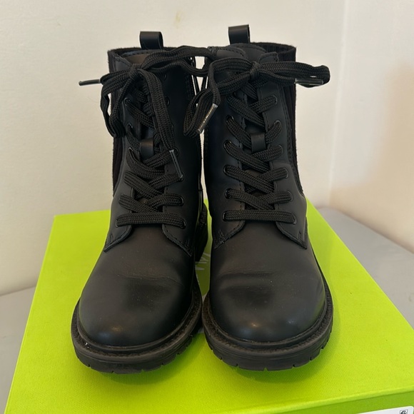 Sam Edelman Lydell Mix Media Combat Boots - Picture 2 of 6